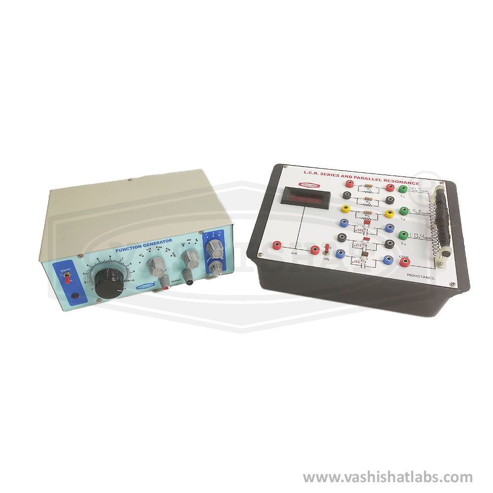 To Study Series & Parallel Resonance in an LCR circuit using the LCR Circuit Apparatus